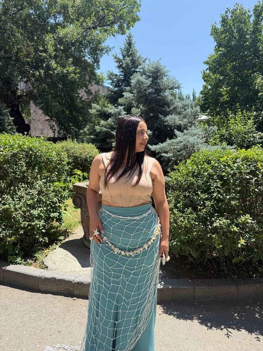Turquoise skirt