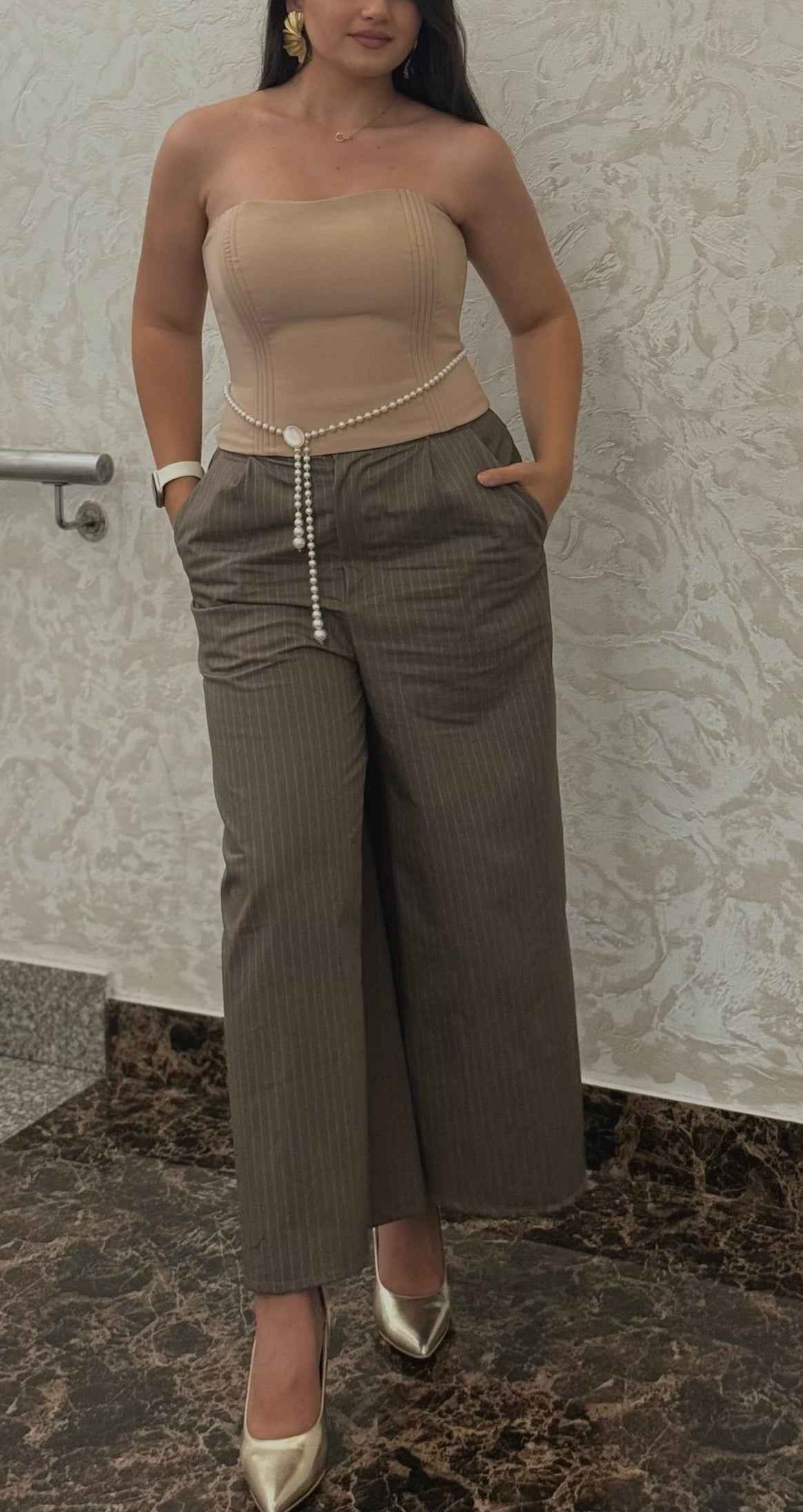 Green trousers