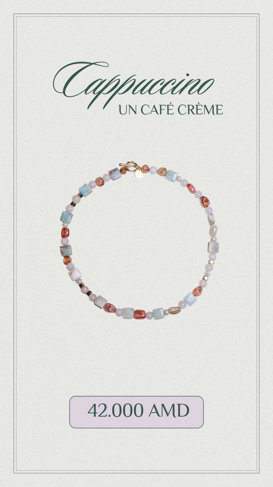Capuccino un cafe creme necklace